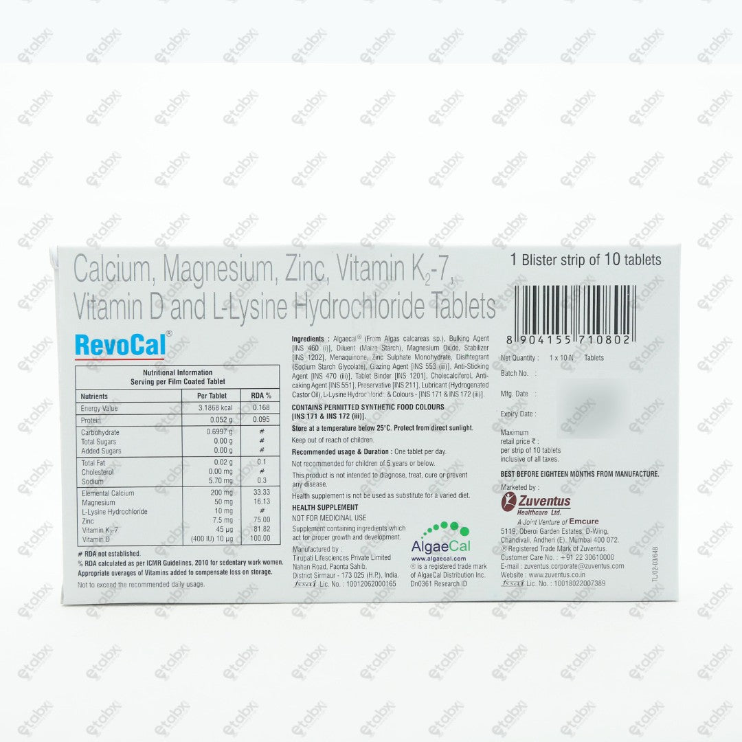 Revocal Tablets 10's