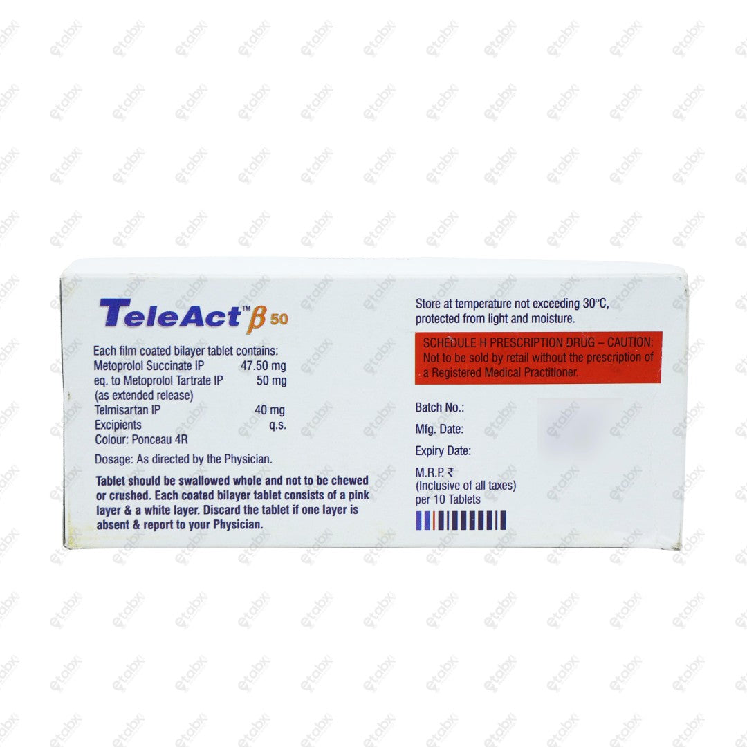 TeleAct B 50 Tablet 10's