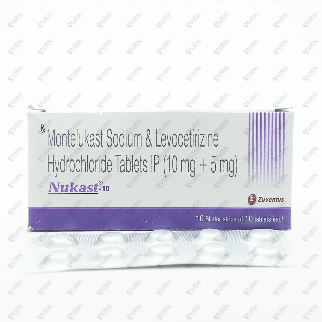 Nukast 10mg Tablet 10's