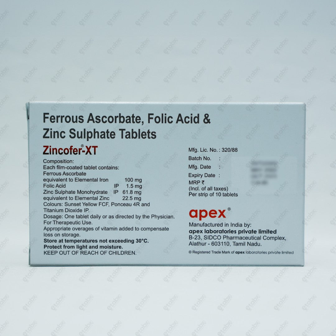 Zincofer XT Tablet 10's