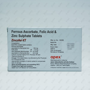 Zincofer XT Tablet 10's