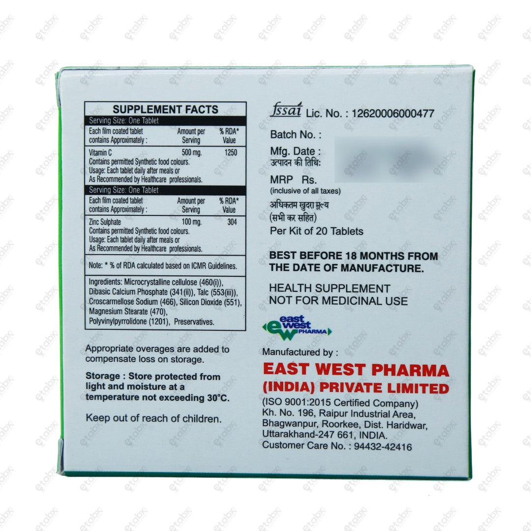 Scorzin Tablets 20's