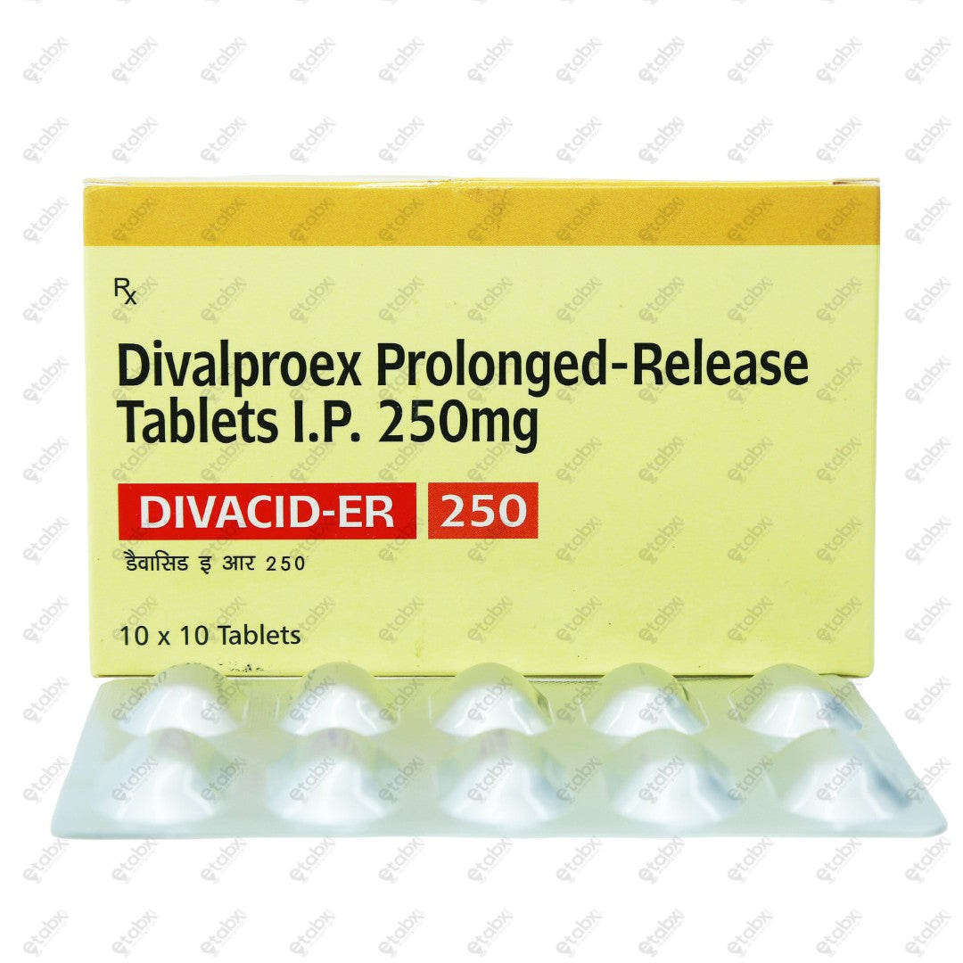Divacid ER 250mg Tablets 10's