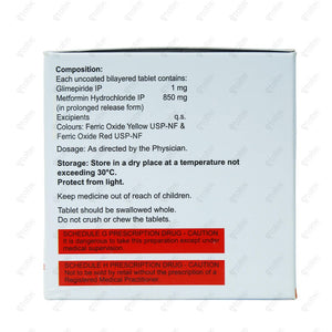 Glimisave M1 850mg Tablets 15'S