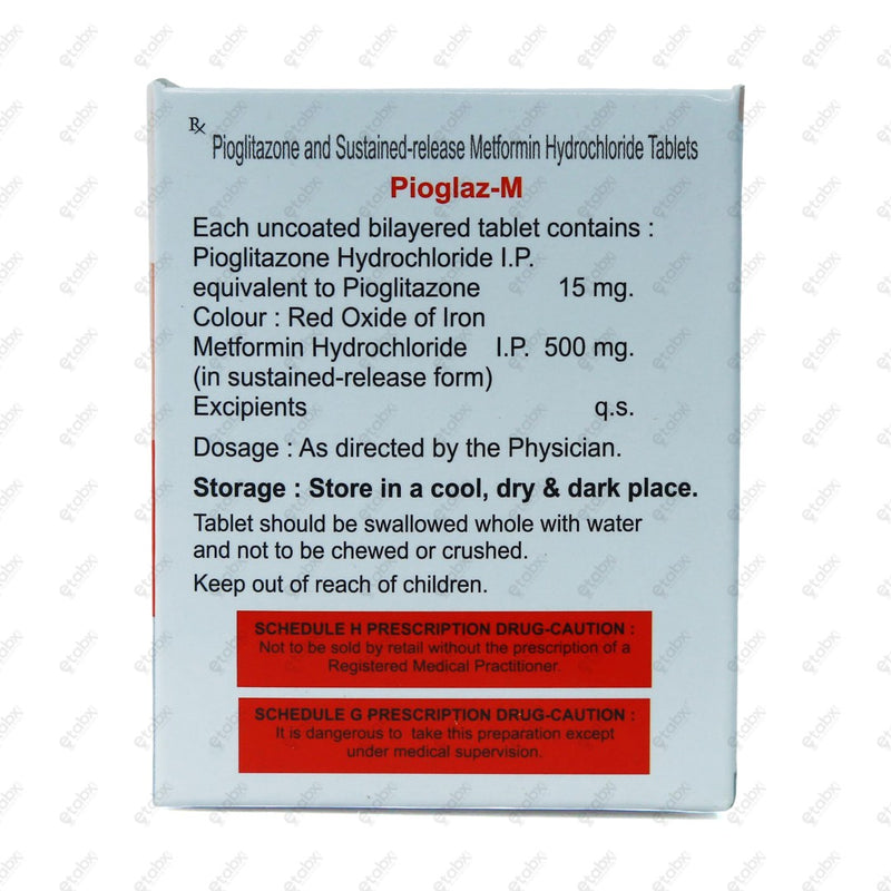 PIOGLAZ M Tablet 10's