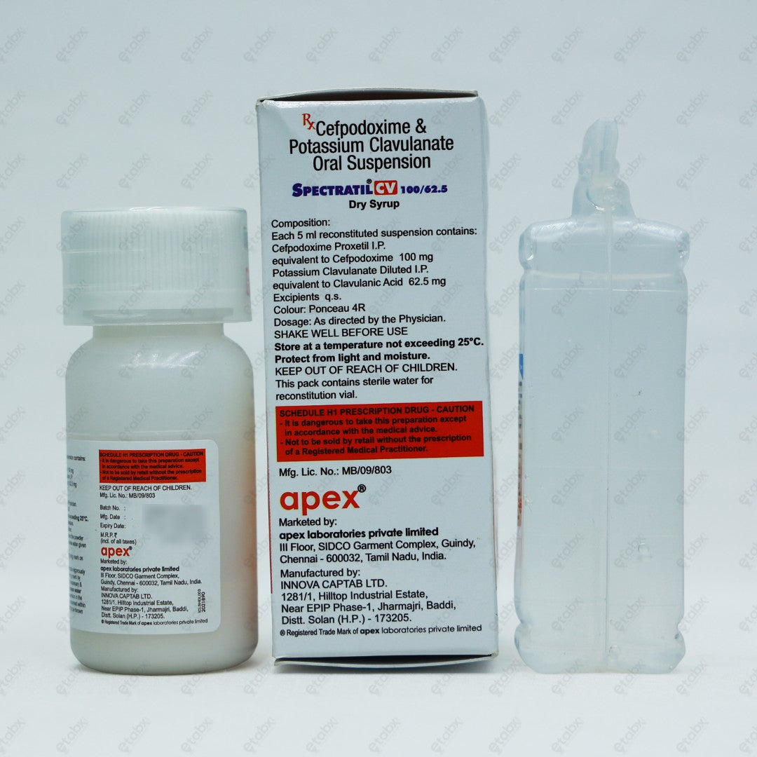 Spectratil CV 100mg Dry Syrup 30ml