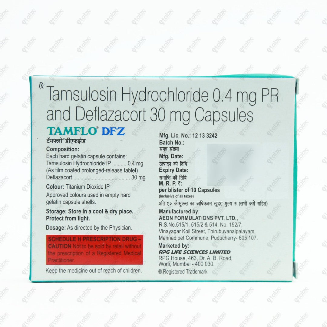 Tamflo DFZ Capsule 10's