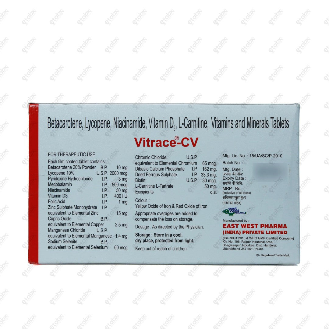 Vitrace CV Tablet 10's