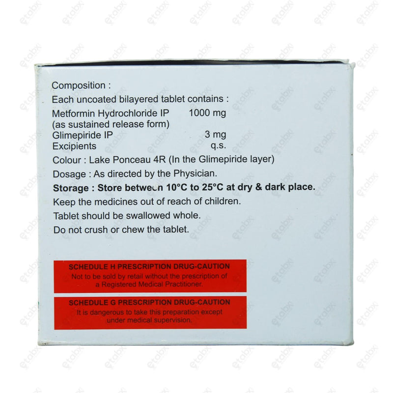 GLIMISAVE MAX FORTE 3MG Tablets (15's)