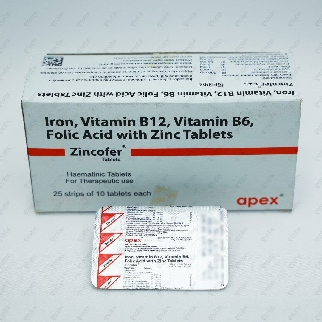 Zincofer Tablets 10's