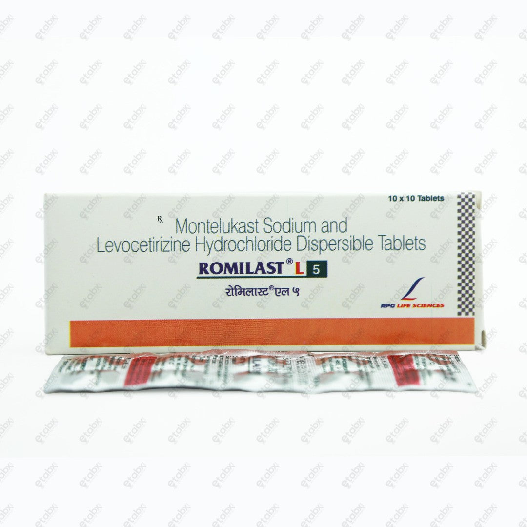 ROMILAST L 5mg Tablet 10's