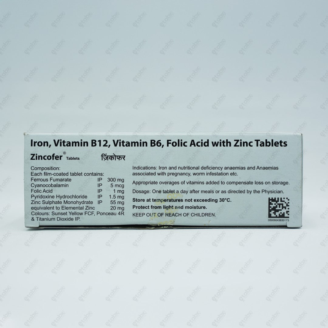Zincofer Tablets 10's
