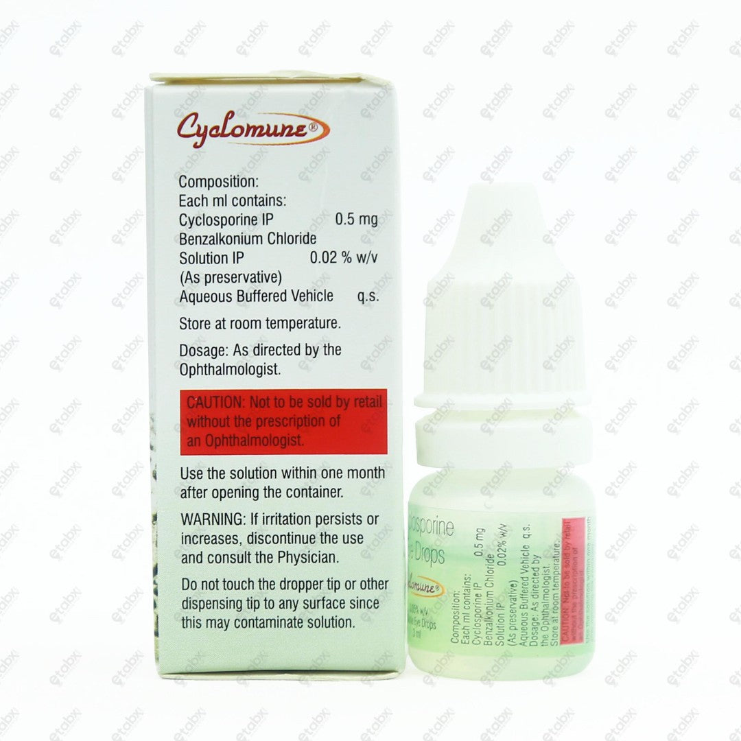Cyclomune 0.05% Eye Drops 3ml