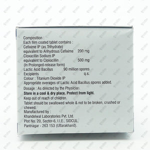 C-TAX O XL 200mg Tablet 10's