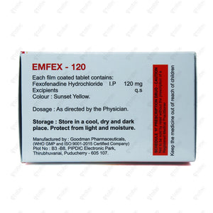 Emfex 120mg Tablet 10's