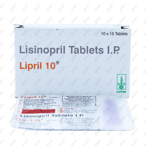 Lipril 10mg Tablet 15's
