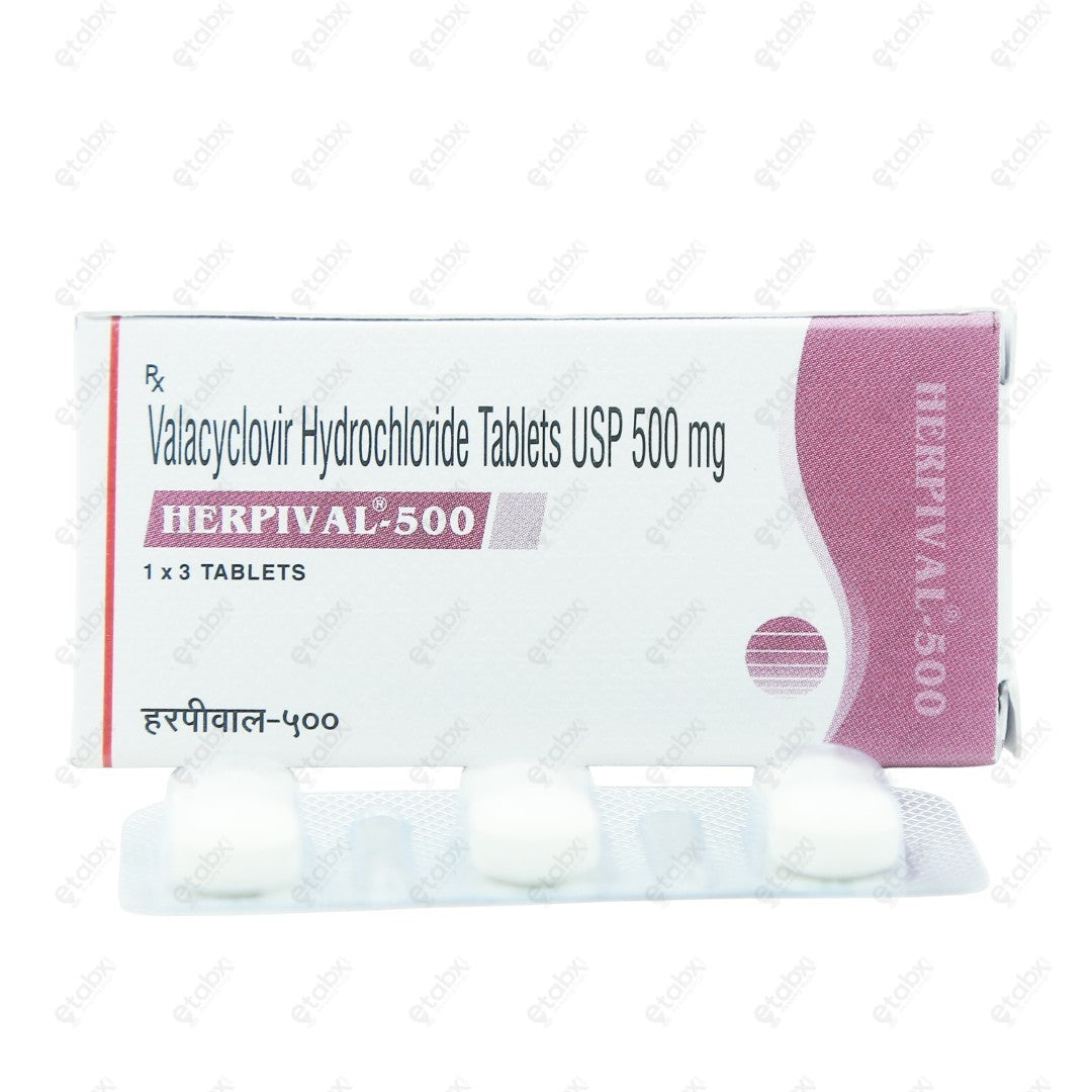 Herpival 500mg Tablet 3's