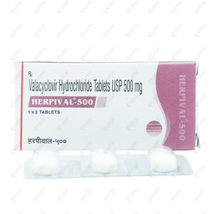 Herpival 500mg Tablet 3's