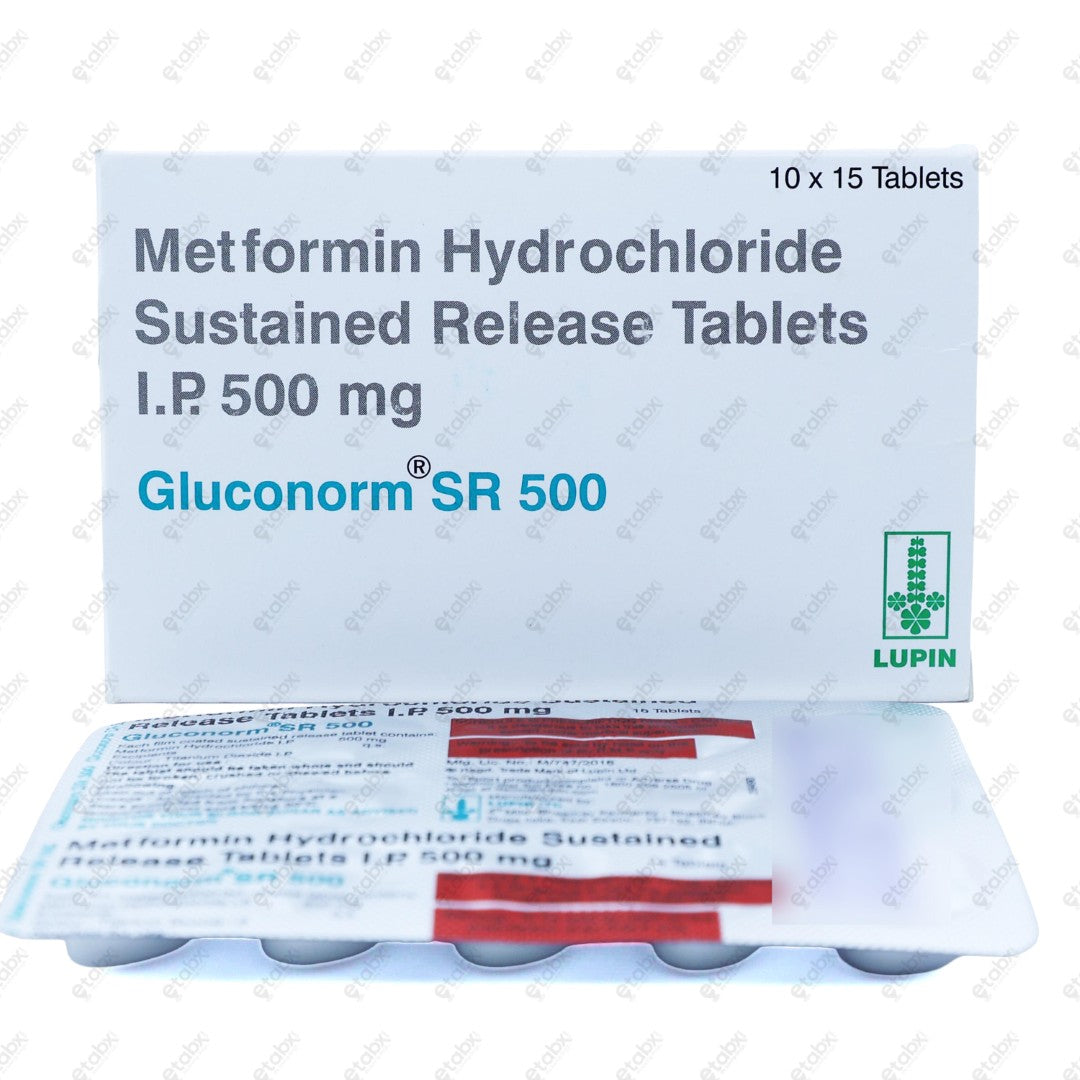 Gluconorm SR 500mg Tablet 15's