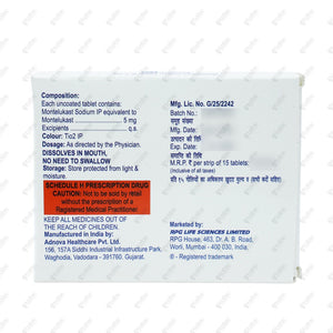ROMILAST 5mg Tablet 15's