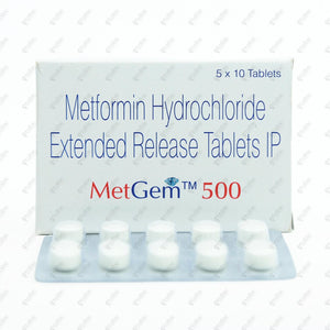 Metgem 500mg Tablet