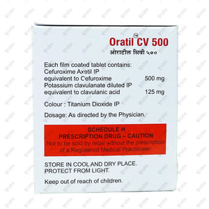 Oratil CV Tablets 500mg
