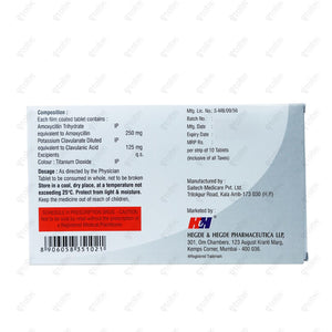Hhamclav 375mg Tablets 10's