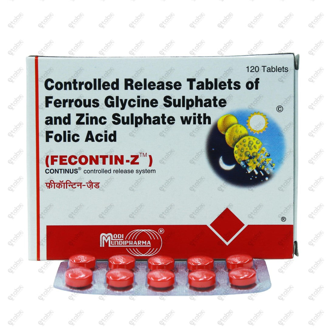 Fecontin-Z Tablet 10's