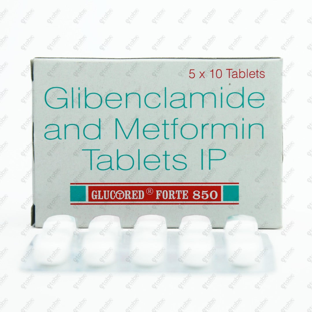 Glucored Forte 850mg Tablet 10's