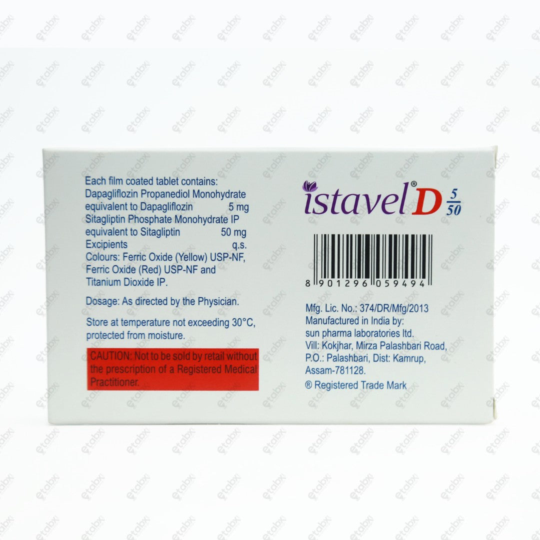 Istavel D 5/50mg Tablet 15's