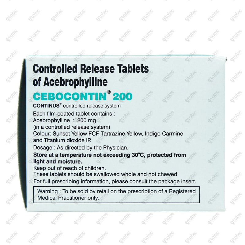 Cebocontin 200MG Tablet 10's