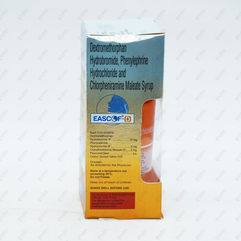 Eascof D Dry Cough Syrup 100ml