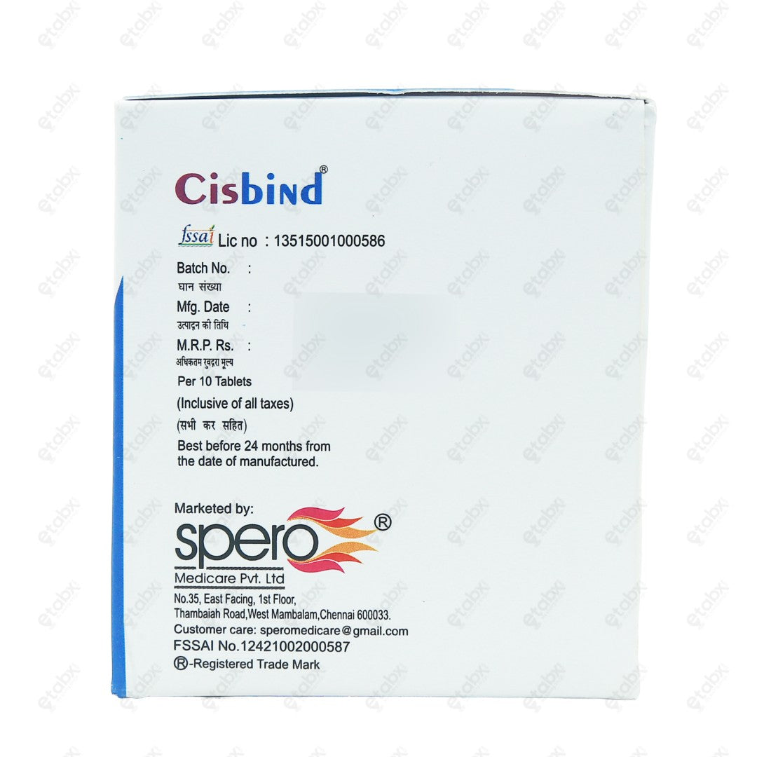 Cisbind Tablet 10's