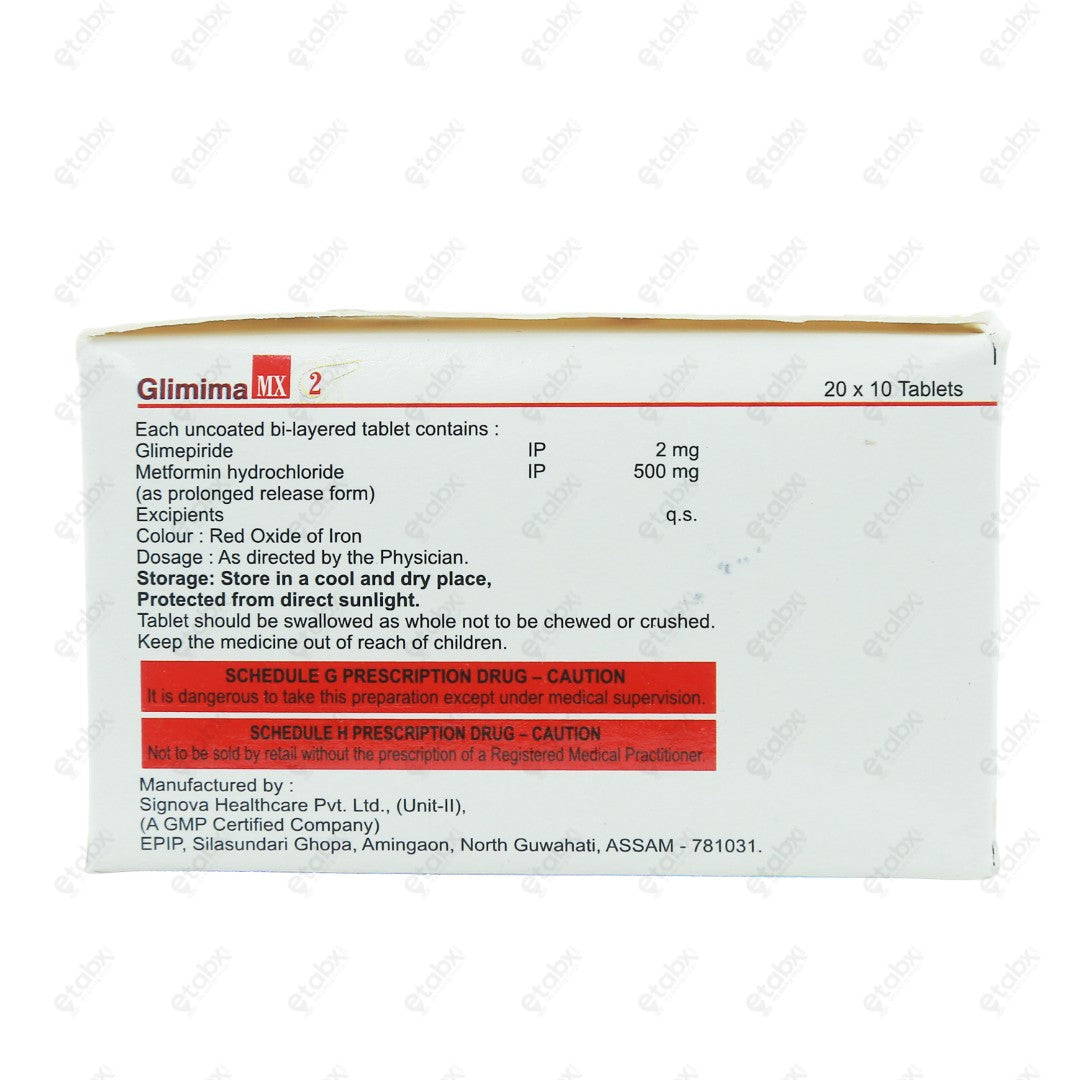 Glimima MX2 Tablet 10's