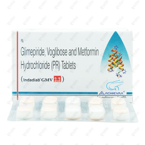 Indadiab GMV 2.2 10's Tablets