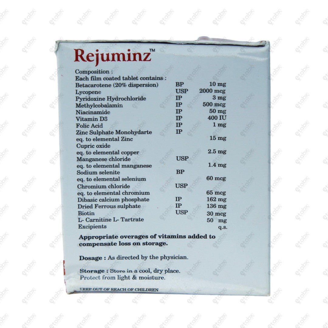 Rejuminz Tablets 15's
