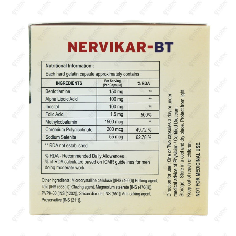 Nervikar BT Capsule 10's