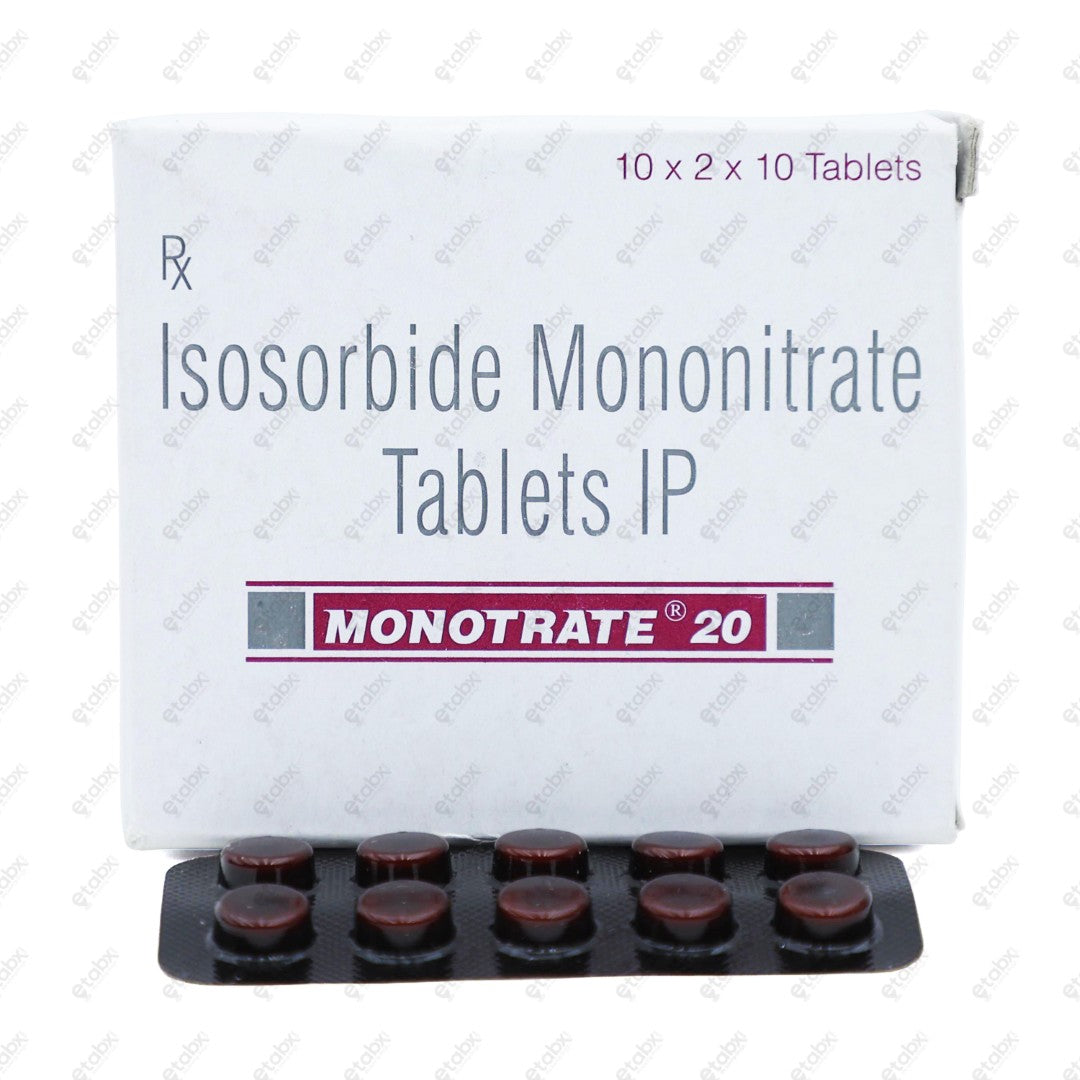 Monotrate 20 Tablet 10's