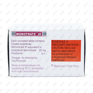 Monotrate 20 Tablet 10's
