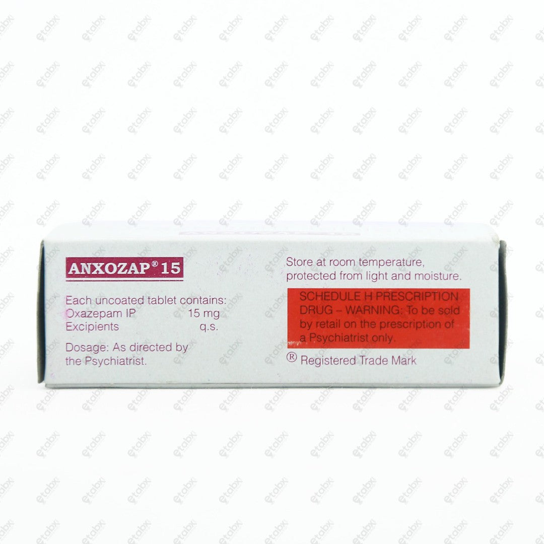 Anxozap 15mg Tablet 10's