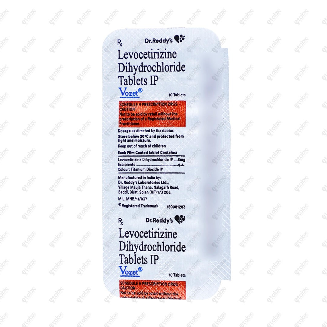 Vozet 5mg Tablet 10's
