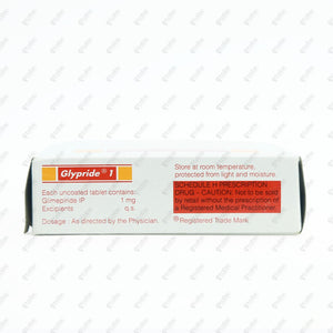 Glypride 1mg Tablet 10's