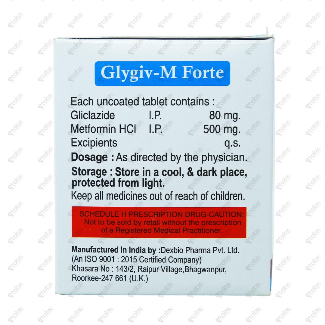 Glygiv M Forte 15's