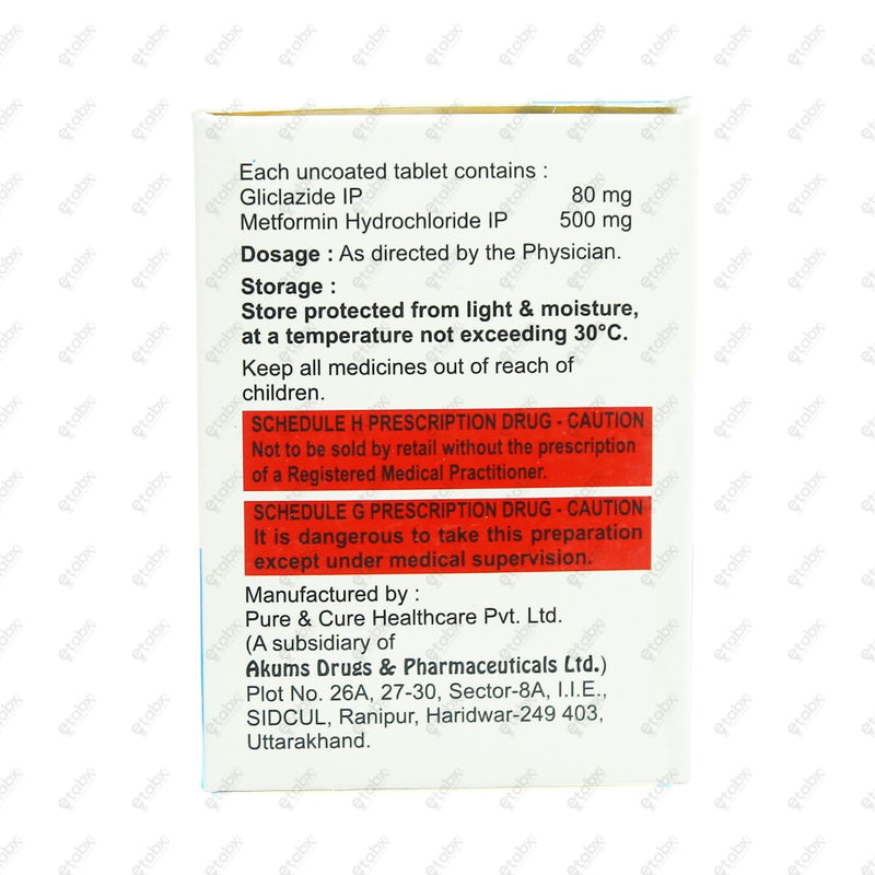 Glicsaan M 80mg Tablet 10's
