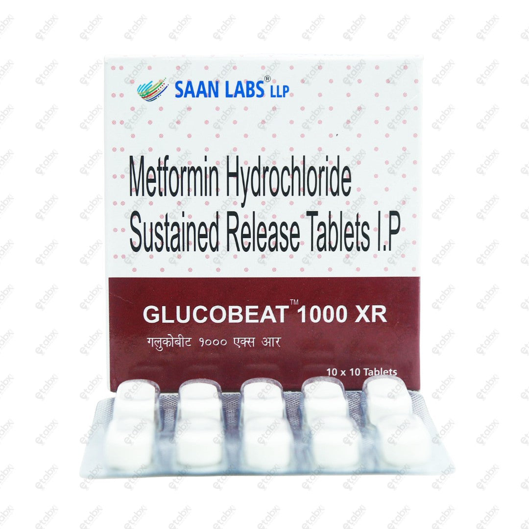 Glucobeat 1000 XR Tablet 10's