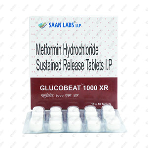 Glucobeat 1000 XR Tablet 10's