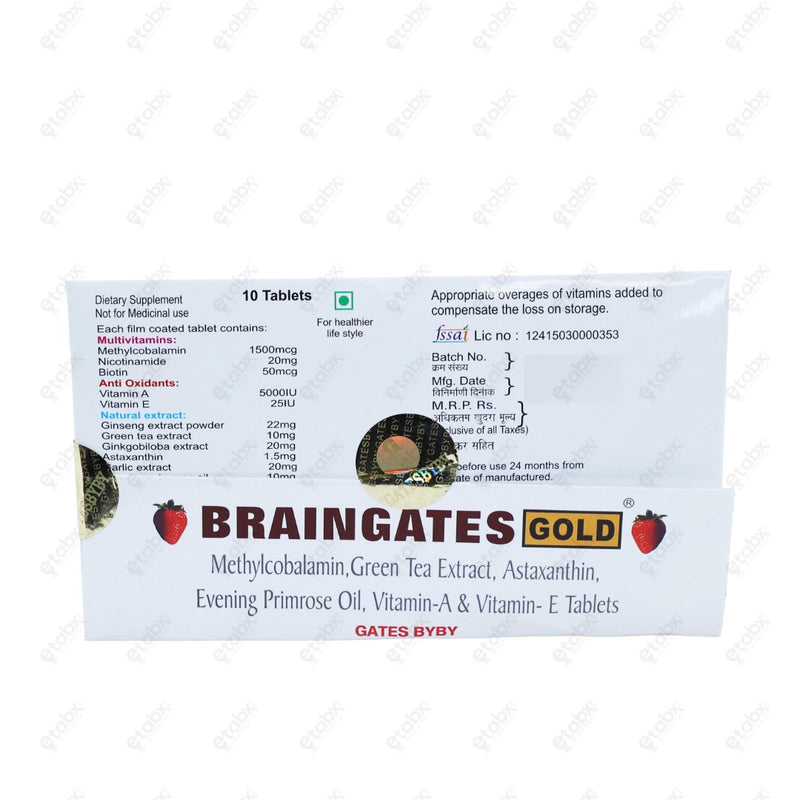 Braingates Gold Tablet