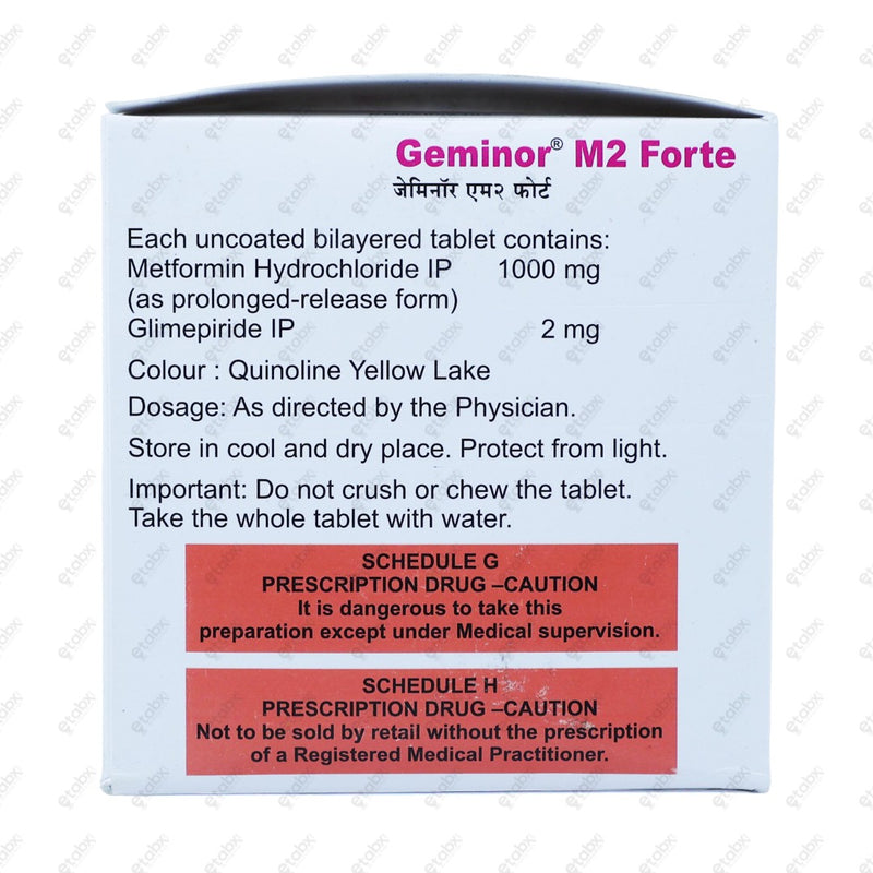Geminor M2 Forte Tablets 15's