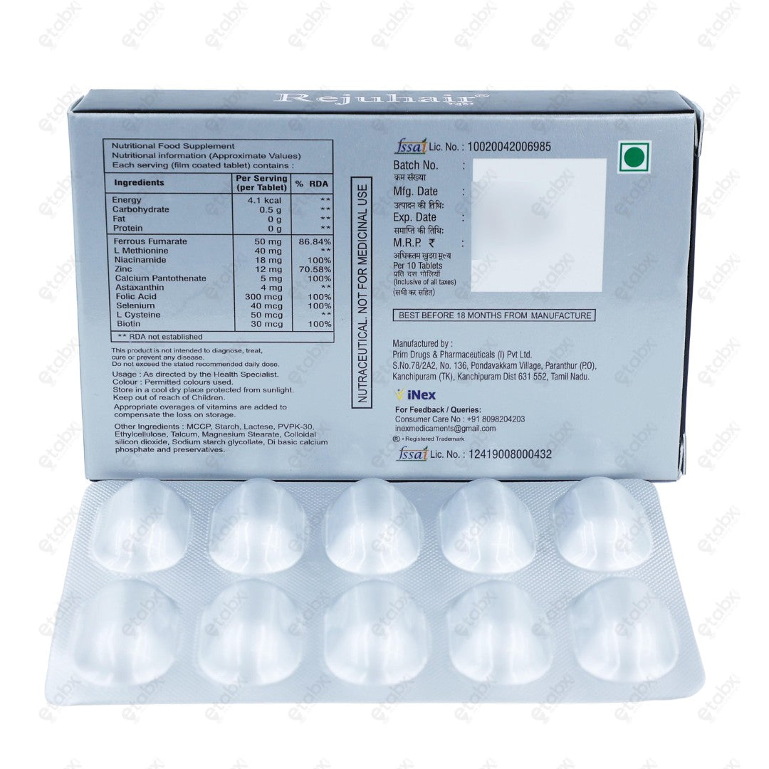 Rejuhair Tablet 10's
