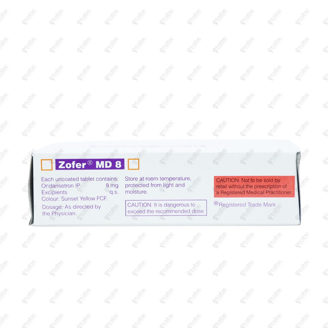 Zofer MD 8mg Tablet 10's